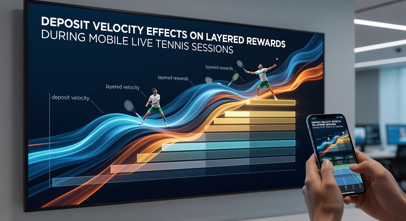 Mobile Live-Tennis-Session mit Einzahlungsoptionen und Bonus-Layering auf dem Smartphone-Display