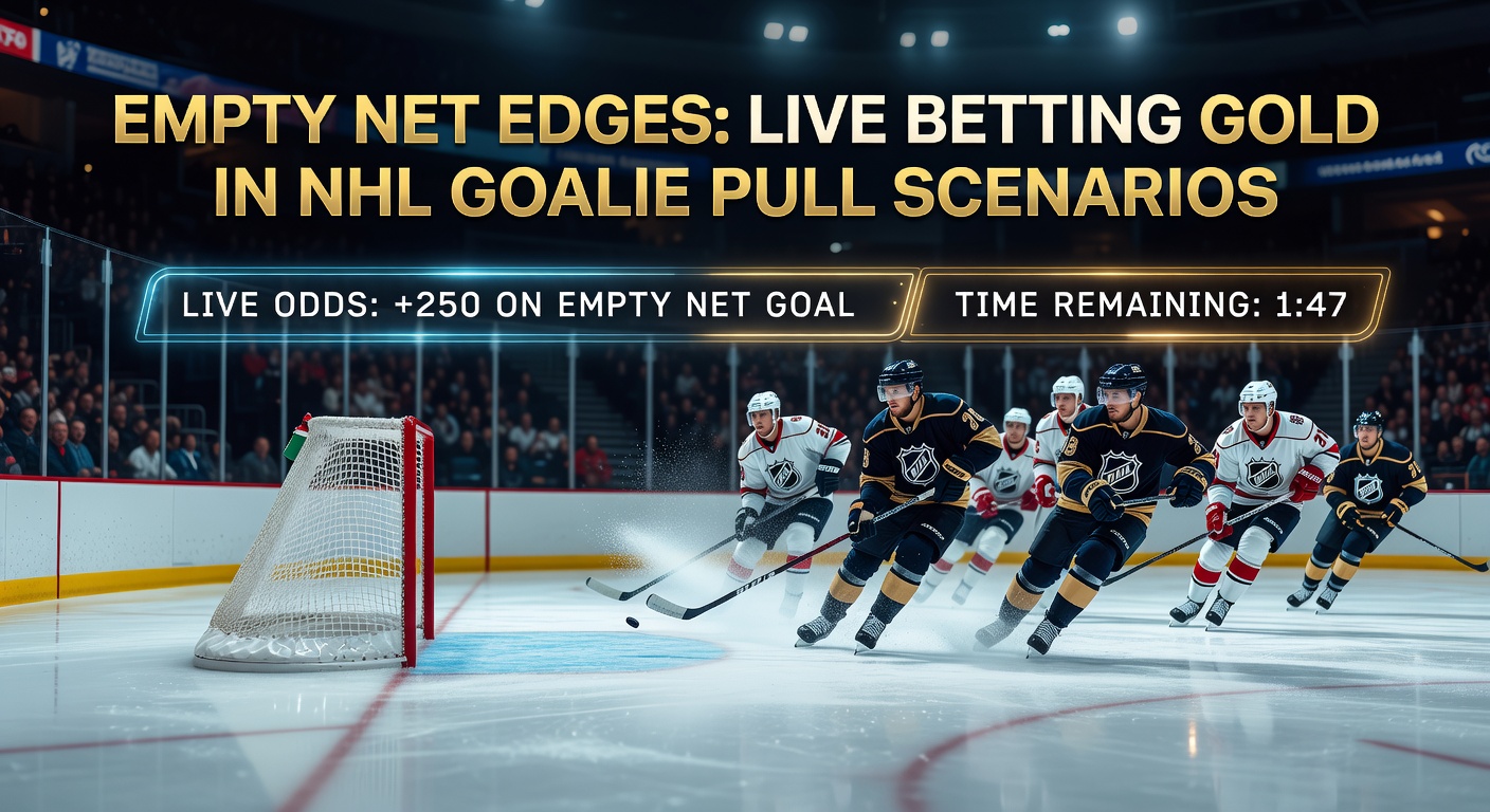 Detaillierte Grafik zu NHL-Empty-Net-Statistiken mit Balkendiagrammen zu Pull-Timings und Erfolgsquoten